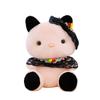 Big-eyed Cat Plush Toy Cute Black and White Lace Kt Cat Doll Doll Machine Gift Exchange