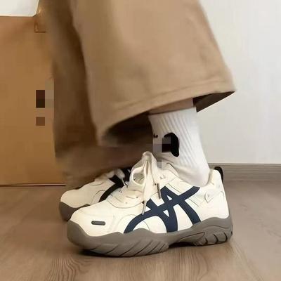 Retro Thick-soled Heightening German Training Shoes Spring New Casual Sports Shoes Soft-soled Dad Shoes