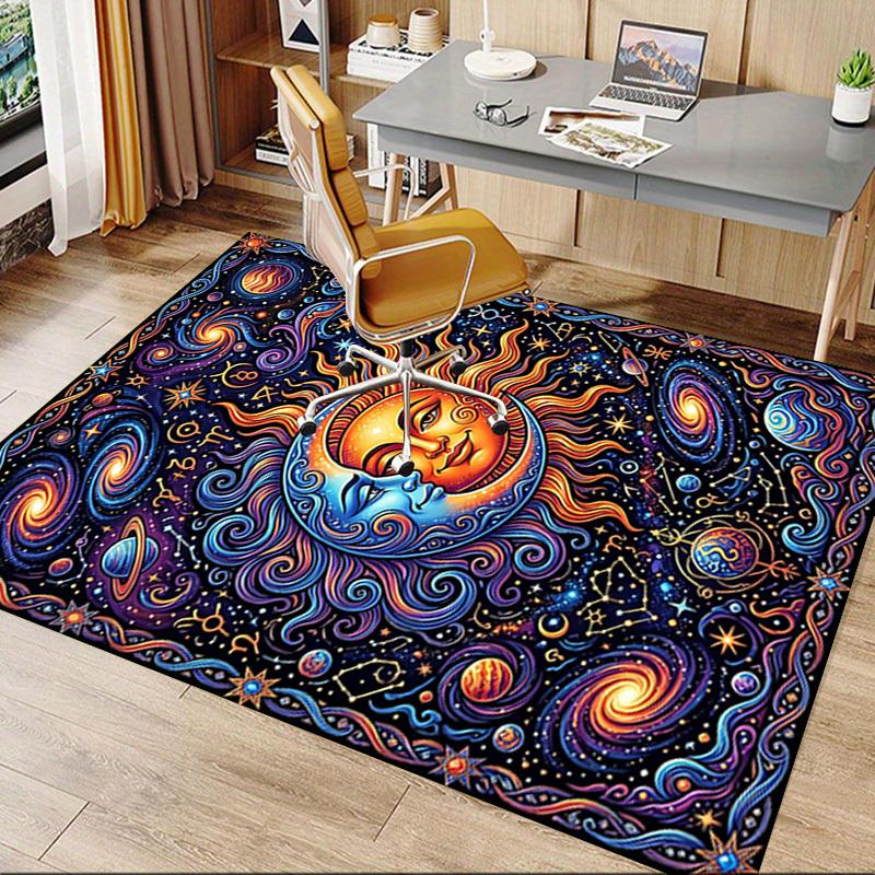 1PC Sun Moon Non-Slip Floor carpet, Office, family, bedroom, Studio - Large Area Rug,Decorative Mat, Longlasting Material-C0453