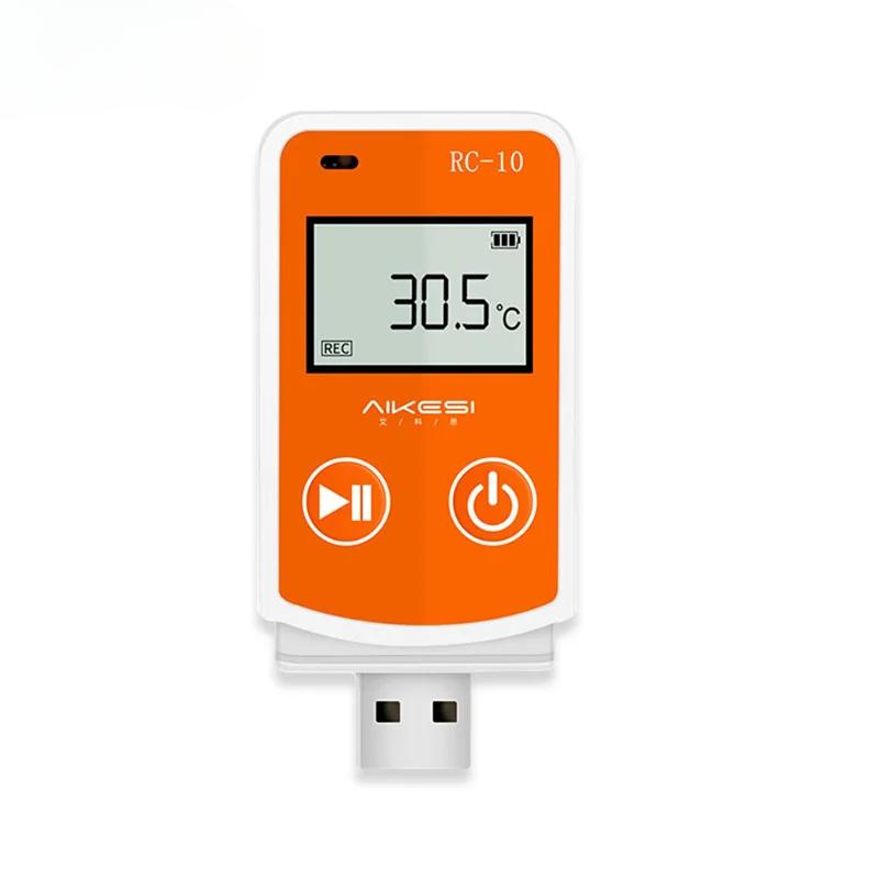 

RC-10 Высокоточный цифровой USB регистратор данных температуры и влажности для складского хранения, рефрижераторных перевозок, лабораторий и т.д.