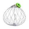 Saltwater Fishing Crab Trap Stainless Steel Cage Adjustable Crab Trap Cage With Auto Deploying Fishing Gear Accessory