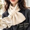 Adjustable Fit Short Knit Neckerchief Thickened Korean Style Neckwarmer Solid Color Scarf  Students