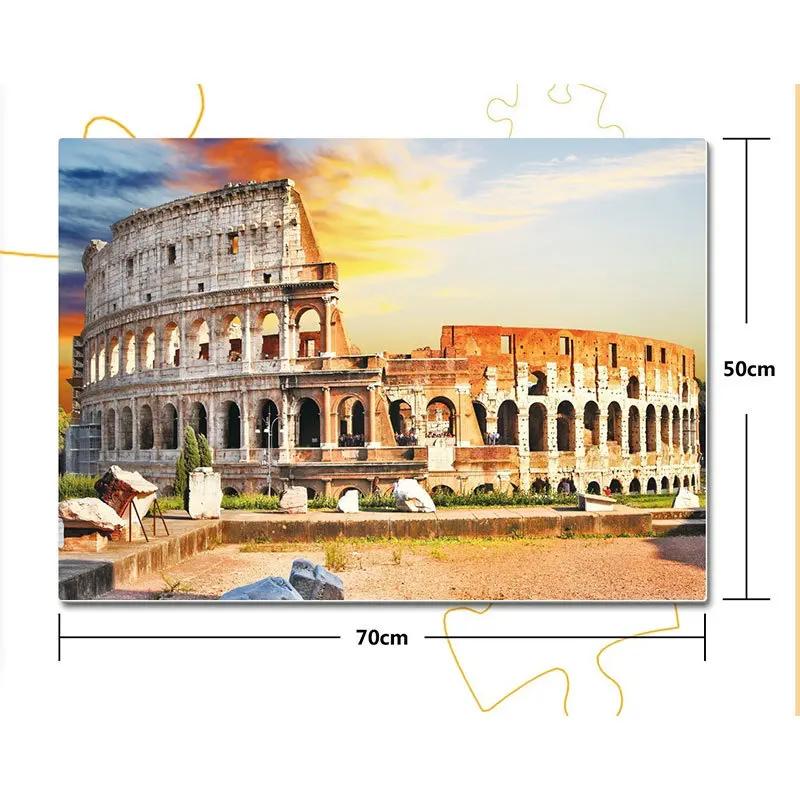 70*50cm 1000PCS Paper Jigsaw Puzzle Landscape Series Beautiful Oil Painting Architectural Series Puzzle Home Decaoration Gifts