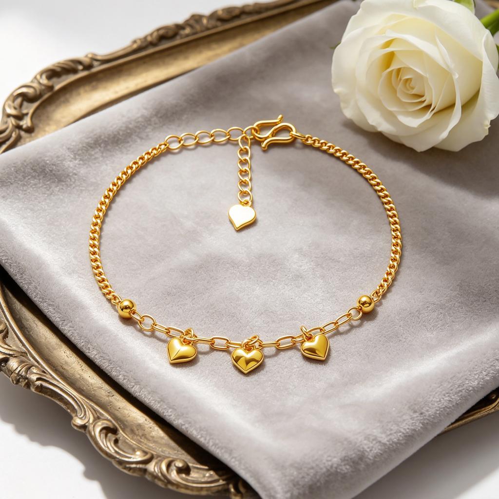 Shiny Heart - 3 BraceletChinese Brand Jewelry Manufacturer SL226