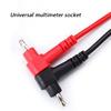 Steel Needle Multimeter Test Leads For Electrician Tool Replacement Multimeter Probes 130cm Length Antislip
