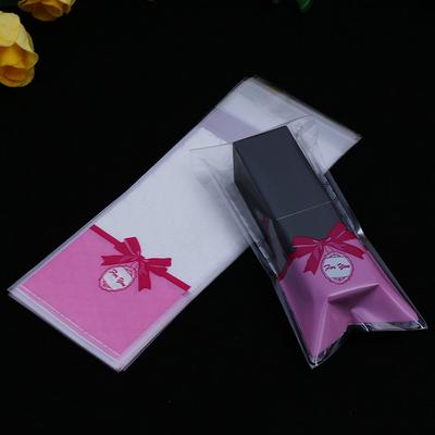 100pcs/lot Cute Lipstick Bags Cookie Packaging Bags Gift Self Adhesive 5*10cm Candy Small Plastic Packaging Bag  Unique