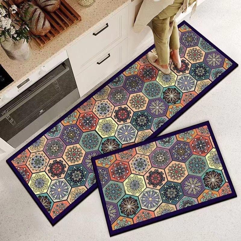 

Американский ретро-коврик для пола, крыльца, кухни, мягкий впитывающий коврик, простой в уходе, коврик Dialgae Mud 50 * 80Cm diatom mud 3.5 thick