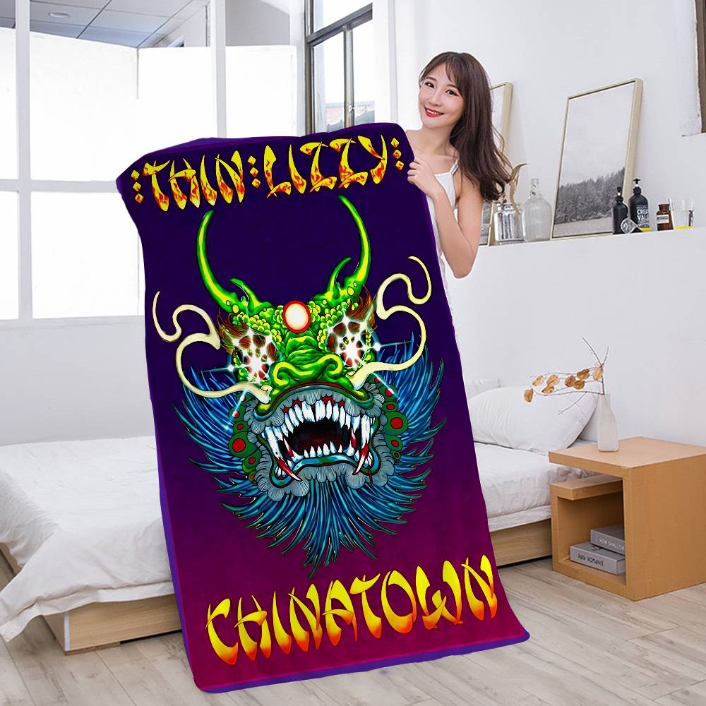 

Classic Rapper Thin Lizzy Band Bath Towel Microfiber Soft Water Absorbing Breathable For Girl Kids Decorative Cartoon Beach W30*H60(CM)
