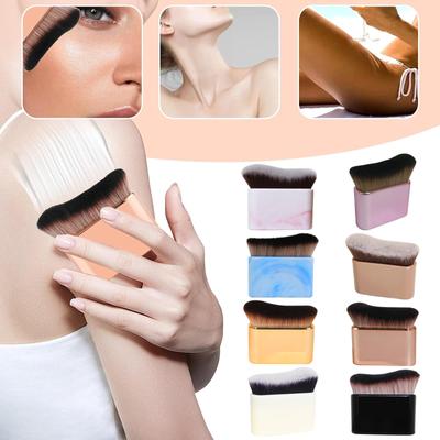 Bräunungspinsel, Körper-Make-up-Pinsel mit weichen Borsten, Applikator, Sonnenschutzpinsel, Grundierungspinsel für Kabuki, Beine, Arme, Nacken, Rücken, Körper, Gesicht