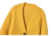 2025 Women's Solid Color Knit Cardigan - European & American Style Winter Sweater