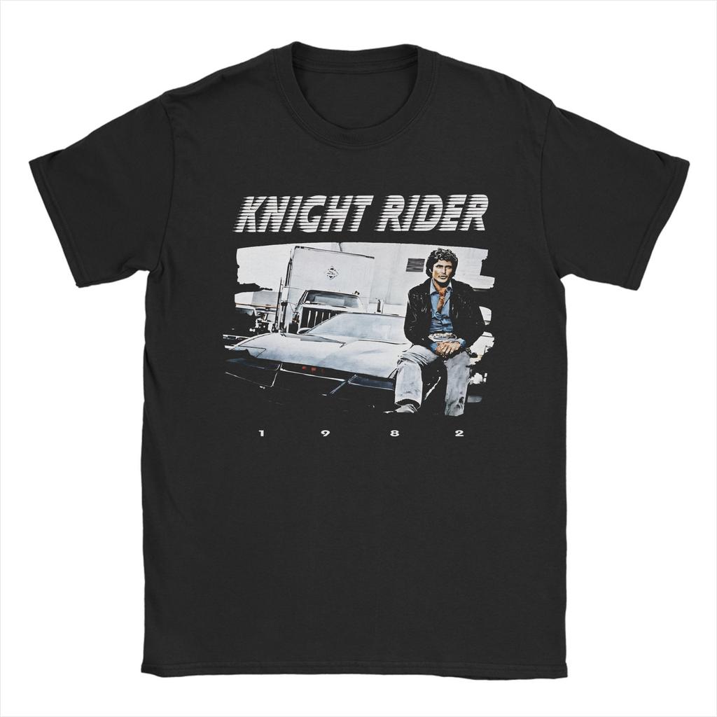 Knight Rider Fantastic Car Merch Men Women T Shirts Pure Cotton Tee Graphic Printing  Tops T-shirt