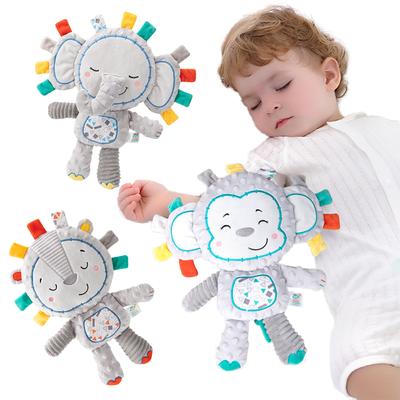 NOVO Lovey Elefante Pelúcia Sino Chocalhos Brinquedo Bebê Etiquetas Bicho de pelúcia Brinquedo macio Brinquedo sensorial embutido para recém-nascido Criança Presente Infantil