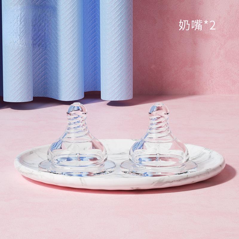 160/240/330ML Baby Bottles Feeding Bottle Baby Wide-caliber Milk Bottle with Straw Handle Newborn Baby Straw Bottle Accessory