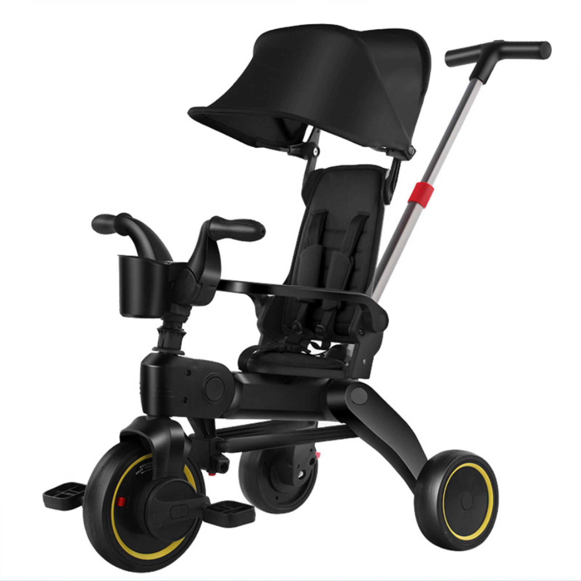 Three-Wheeled Handcart Bicycle for Ages 1-6: