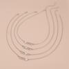4Pcs/5Pcs Sister Heart-shaped Short Necklaces Stainless Steel Best Friend Necklace Suitable for 4 Sisters or 5 Sisters
