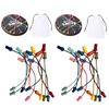 1/2/3 Sets Brainy Knots Rope Untangling Game Logic Thinking Twisted Rope Challenge Board Game Kids Adults Educational Elastic Rope Unhitching Toy