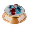 Solar Propelled Jewelry Display Stand 360 Degree Whirling Display For Necklaces Earrings Light Activated Auto Wheel ABS Substance