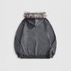 Felpa con Cappuccio Oversize con Stampa a Croce Stile Streetwear Manica Lunga Unisex Top Casual
