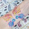 Sparkling Butterfly Mermaid Temporary Face Tattoos Fairy Makeup for Princess Parties Halloween and Stage Performances