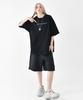 REEMNIK Lettering Print Oversized Round Short Sleeve T-Shirt [2 Colors]