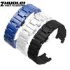 High Quality Ceramic Watchband for GC Watches Band Notched Ceramic Bracelet Fashion