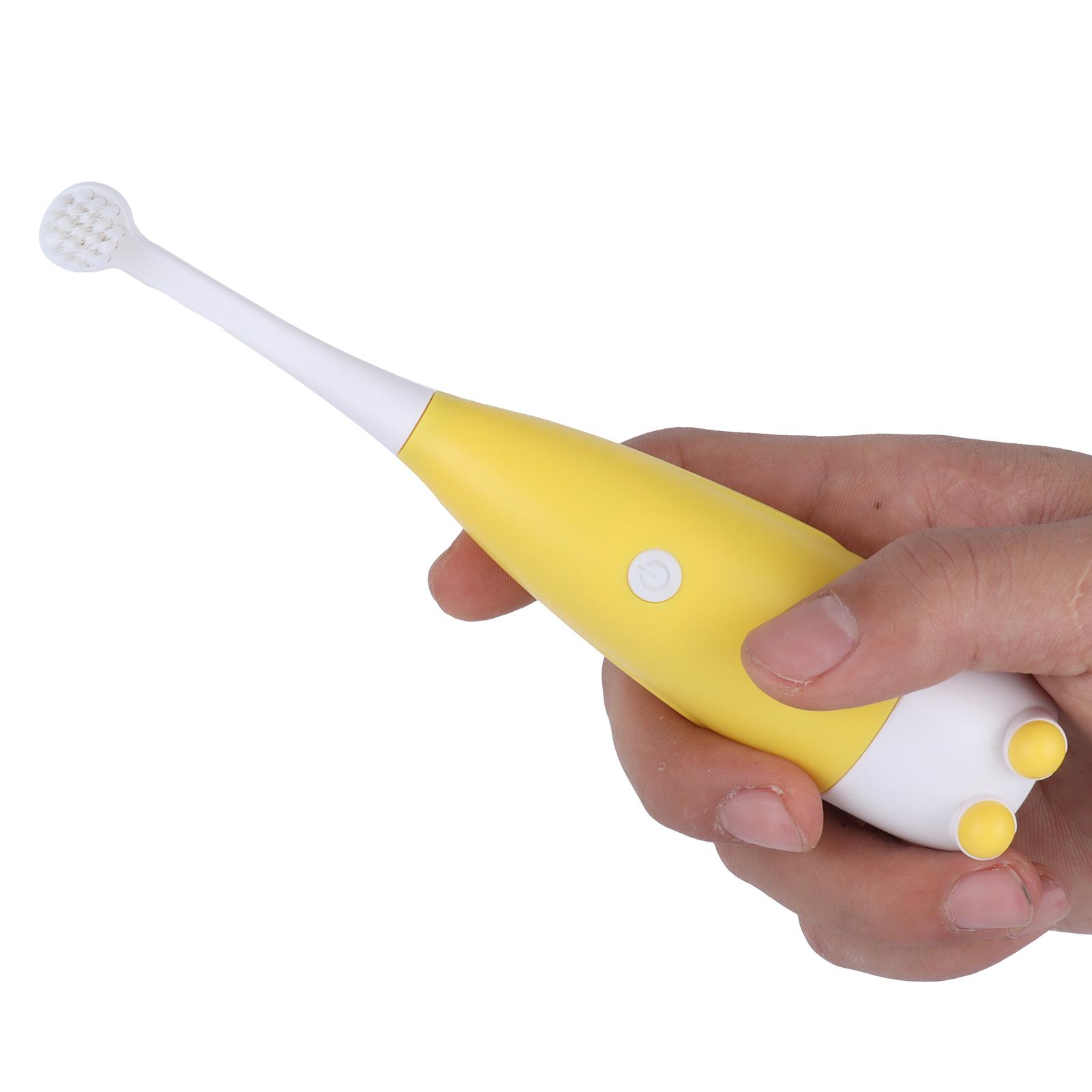 0.3W Kids Electric Toothbrushes Battery Powered Replaceable Brush Head Soft Toothbrush