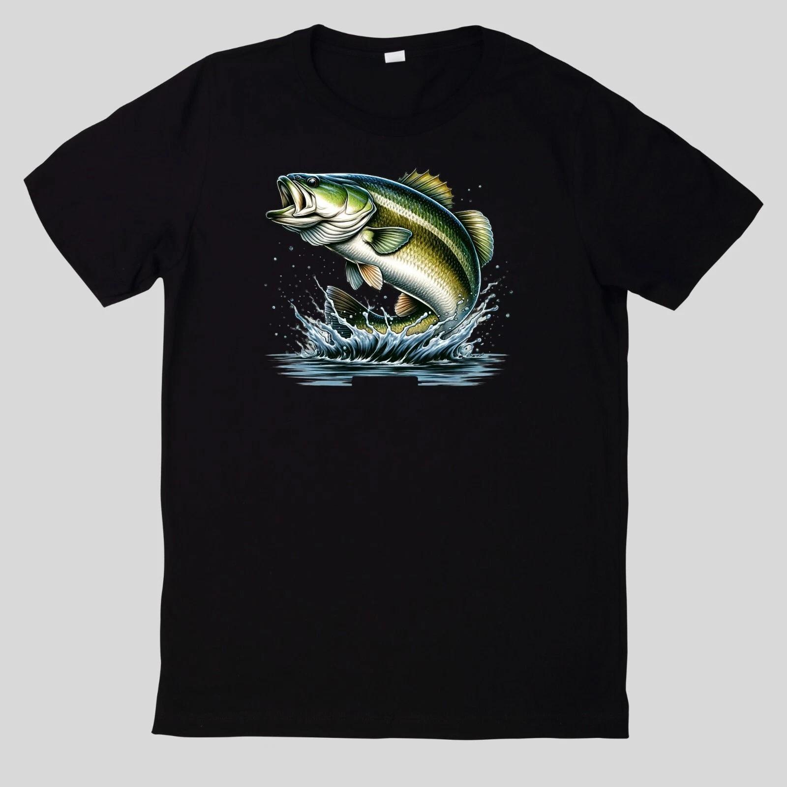T-Shirt Aquarell Lustiges Bassangeln XXL