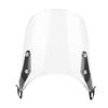 Windscreen Wind Deflector Motorcycle Suits 5 7  Round Headlights Windshield for YAMAHA(White)