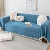 Chenille Waterproof Non-Slip Sofa Cover: Anti-Cat Scratch, Dust-Proof, All-Season Use.