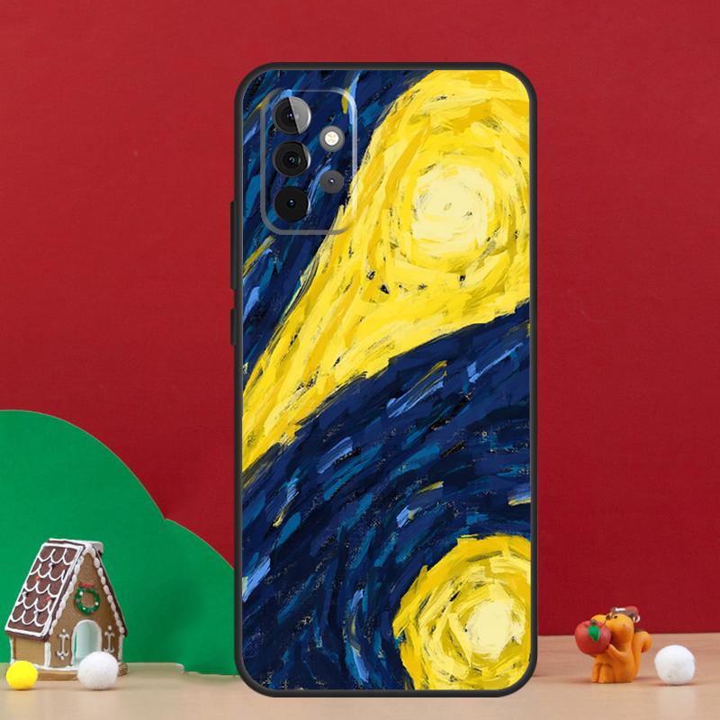 Van Gogh Starry Sky Case For Samsung Galaxy A54 A06 A16 A26 A36 A56 A53 A32 A52 A33 A13 A55 A35 A15 A14 A34 A17