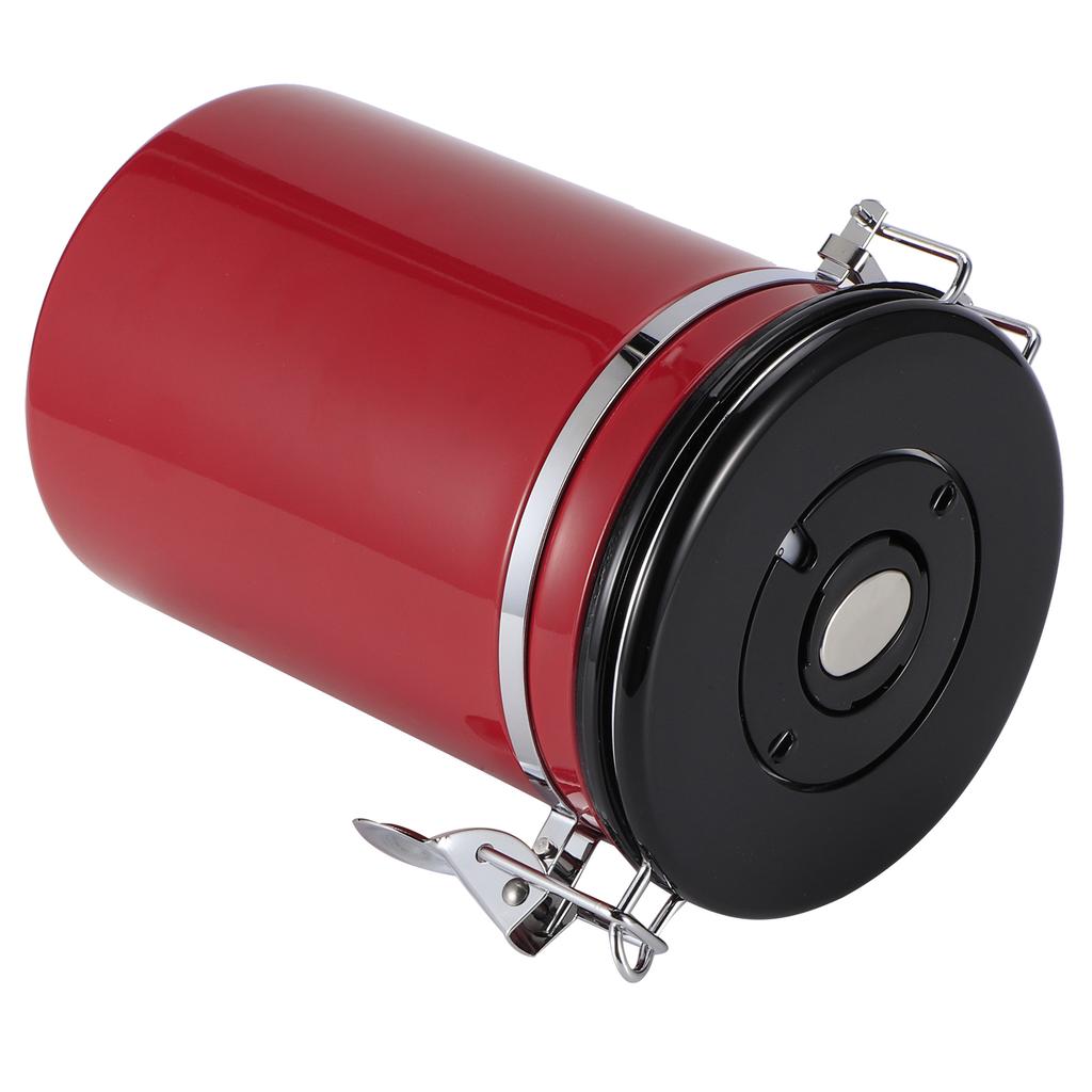 Stainless Steel Sealed Tank MoistureProof Coffee Bean Tea Storage Pot with Air Evacuation Valve