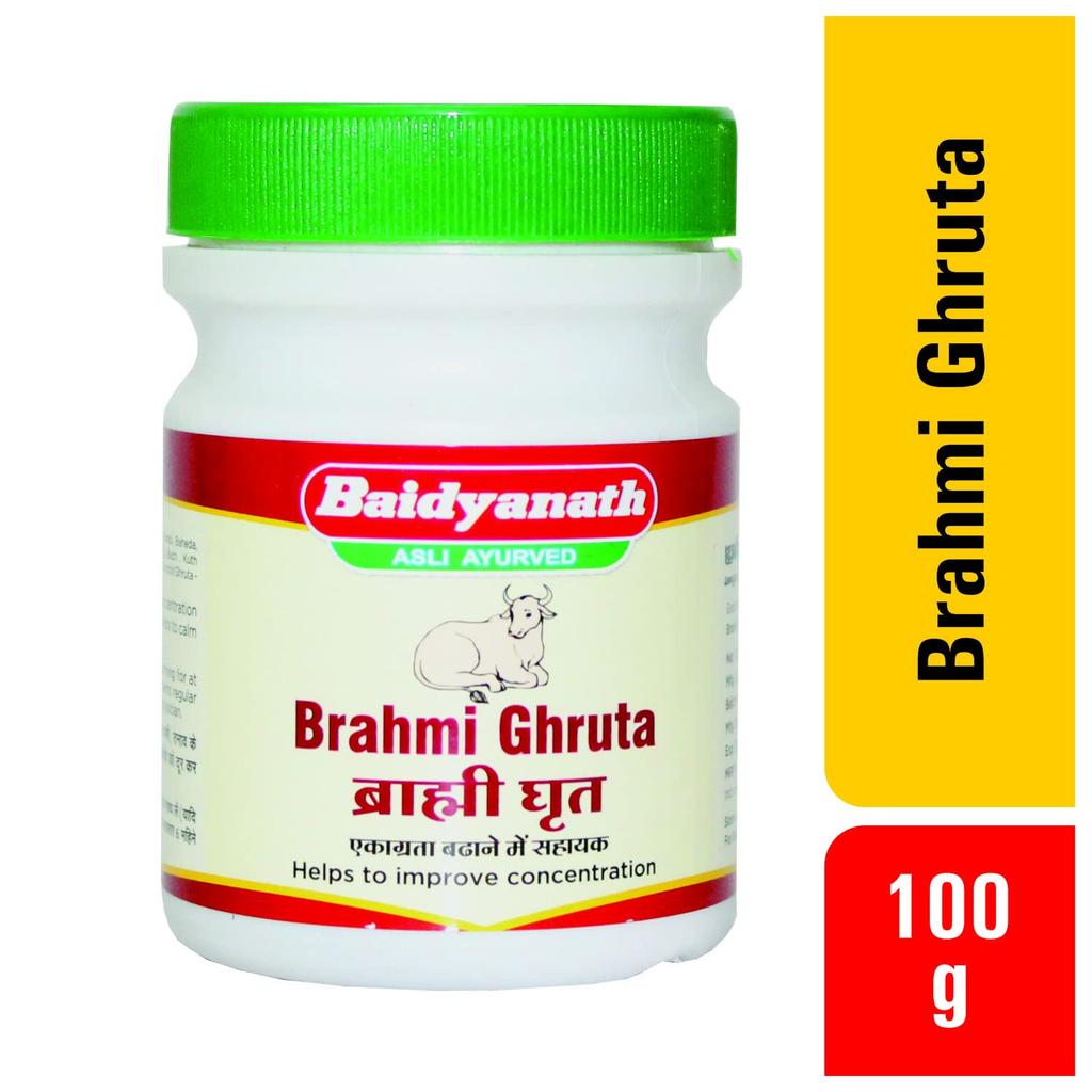 Baidyanath Asli Ayurved Brahmi Ghruta 100g Pack Of 1 Traditional Herbal Ghee for Daily Wellness