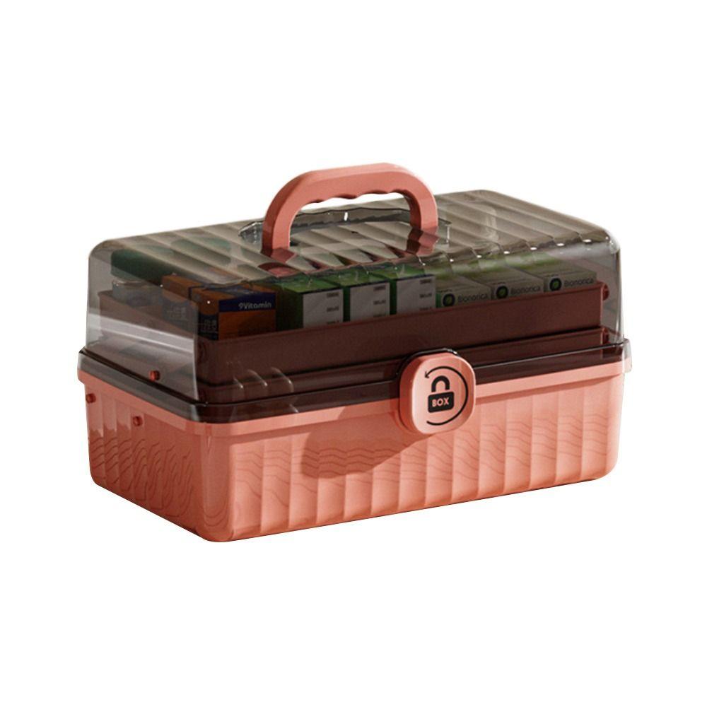 Large Capacity Medicine Box Multi-Layer Jewelry Nail Polish Organizer  Home