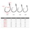 5Pcs Stainless Steel Circle Hooks Big Game Fishing Hooks Saltwater Tuna Fishing Hooks for Catfish Bass Tuna Rustproof