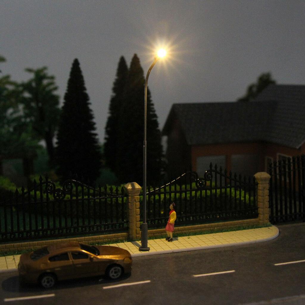 Model Street Lights 1:87 Street Single Head 4.25''