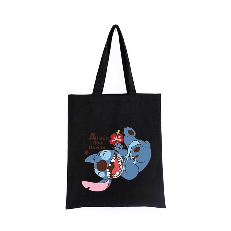 Cute And Spacious Cartoon Canvas Shoulder Bag For Daily Shopping