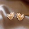 Monet Garden Style Oil Painting Baroque Pearl Earrings - French Court Inspired Light Luxury Accessories
