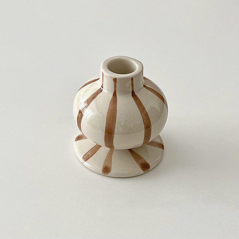 

1шт расписанный вручную полосатый чайный столик декор для гостиной 8.2x7.6см кофейный