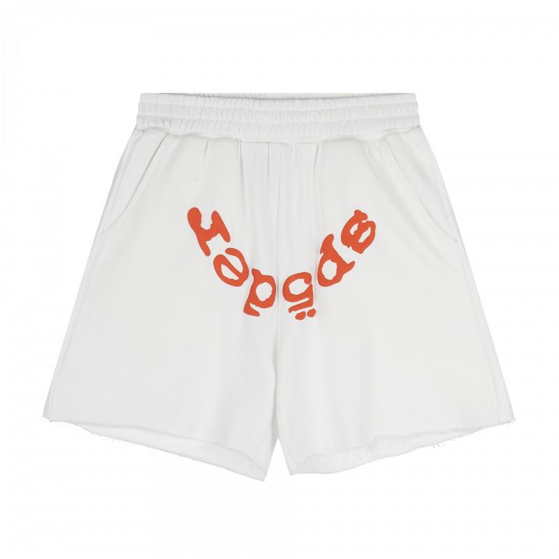 Mens Cotton Short Pants With Embroidered Loose Fit Casual Shorts Outdoor Wear