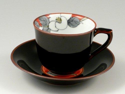 Arita ware Senemon kiln Hanae Maki Pair šálek a podšálek na kávu 19615