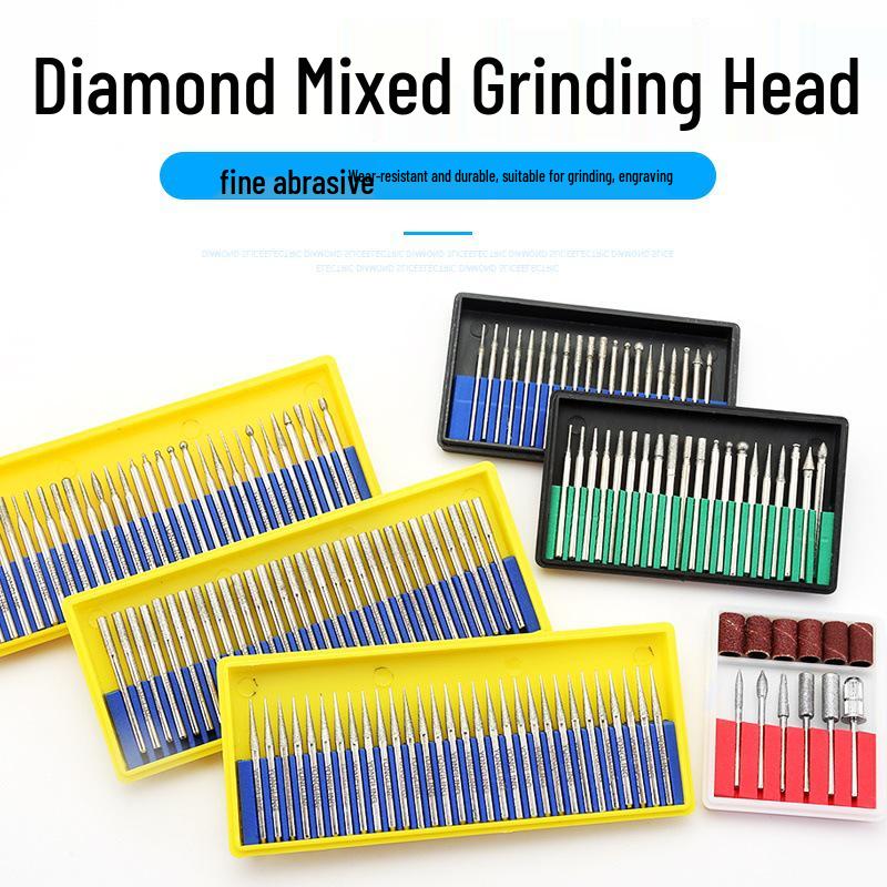 Karborundum Diamant Schleifkopf 2,35-3mm Elektrischer Schleifer Legierungsstift zum Jade Peeling