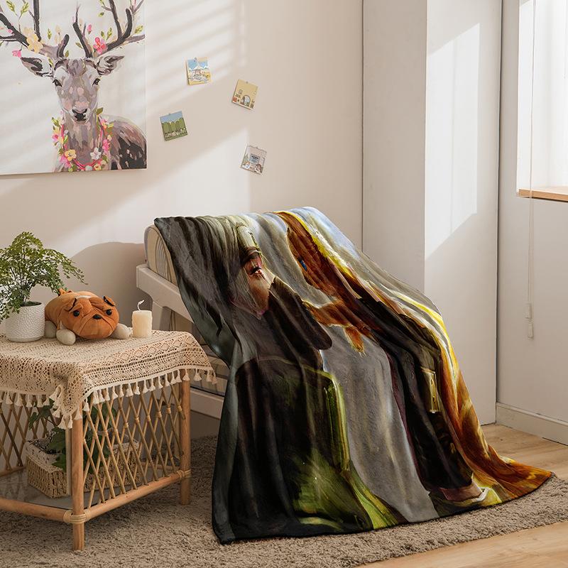 Card Series Double-Sided Flannel 3D Digital Printing Blanket Blanket