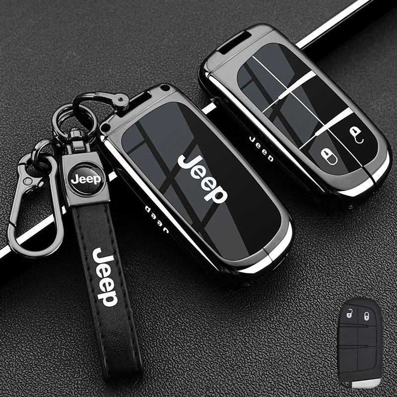 Car Remote Key Case Cover Protect Shell Bag For Jeep Renegade Compass Grand Cherokee for Chrysler 300C Wrangler Accessories