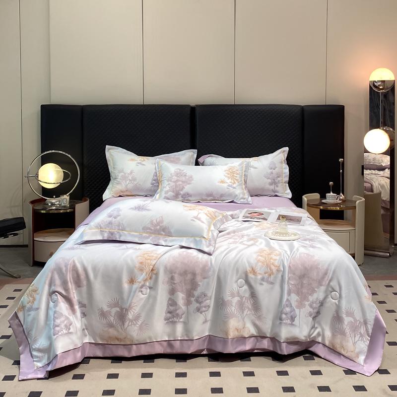 

Высококачественный летний комплект из тенселя класса люкс - Ощущение прохладного шелка, Комфорт при кондиционировании 200*230cm Four-Piece Set