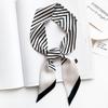 small silk scarf simple stripe women's for Women, Aesthetic Hairband , Daily Party Holiday Gift Trendy