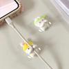 2Pcs Desk Organizer Cartoon Cable Holder PVC Cable Clamp Kawaii Cute Cartoon Clamp Clips