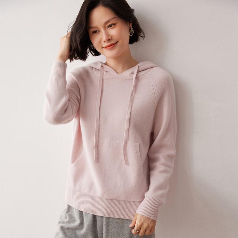 Fanzhen Women's Hooded Cashmere Blend Sweater