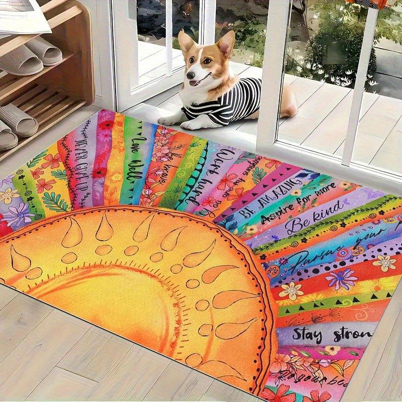 Abstract Shape Doormat Artistic Floor Mat Living Room Bedroom Hallway Decoration Gift for Art Lovers