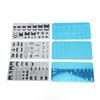 3 Set Nail Art Stamping Plates Stainless Steel Protective Blue Film Different Patterns Fingernails T