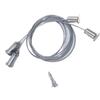 4pcs Adjustable Rope Suspension Set for LED Panel and Ceiling Fixtures with Steel Wire Hanging Solution Daily Use
